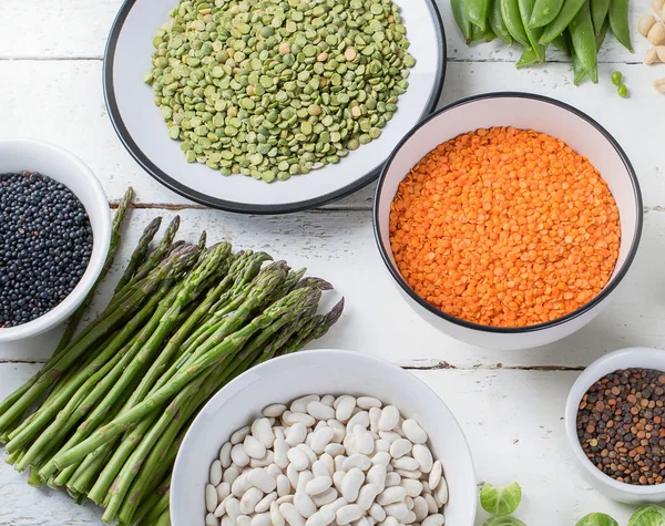 Vegan protein sources collection — Stock Photo, Image