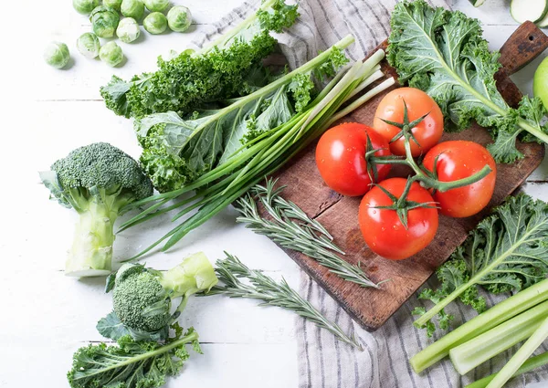 Verduras Frescas Crudas Alimento Saludable —  Fotos de Stock