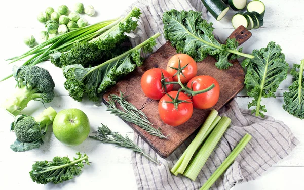 Φρέσκα Ακατέργαστα Λαχανικά Υγιεινά Τρόφιμα — Φωτογραφία Αρχείου