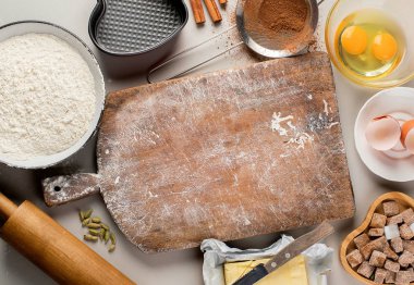 Pişirme için çeşitli malzemeler