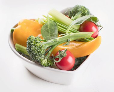 Ham organik sebze. Detoks diyet. Sağlıklı gıda kavramı. Üstten Görünüm