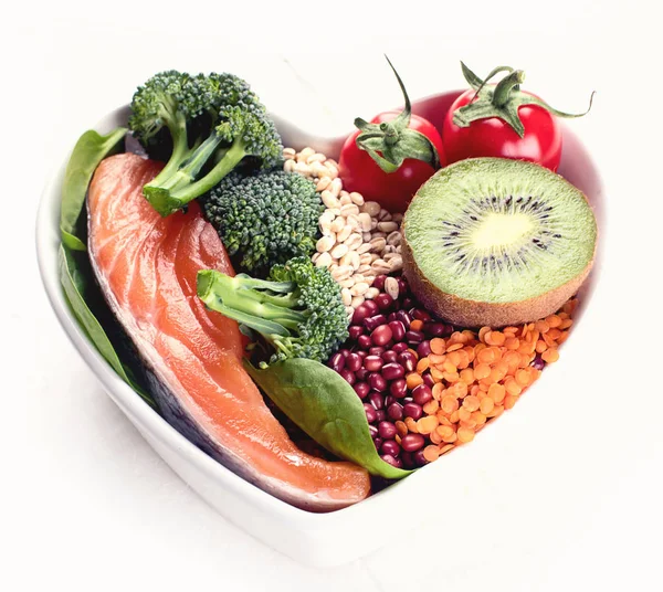 Kolesterol Diyet Sağlıklı Gıda Kavramı — Stok fotoğraf