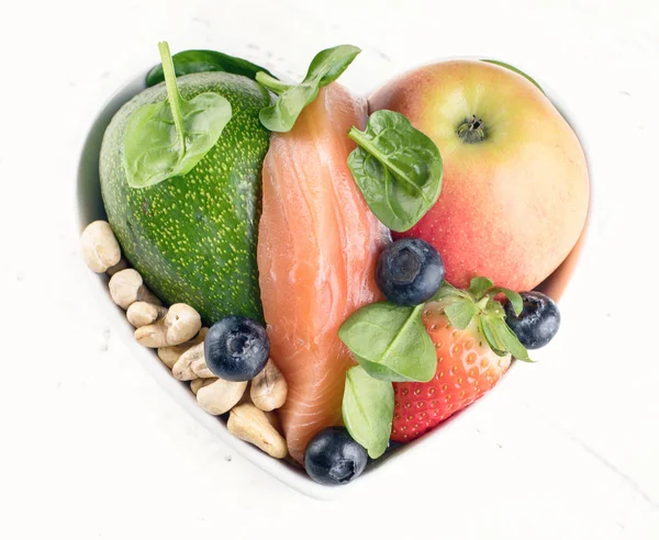 Food for healthy Heart.  Healthy food concept. Top view