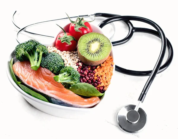 Cholesterol Diet Healthy Food Concept — Stock Photo, Image