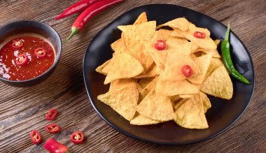 Meksika Nacho. Mısır cipsi. 