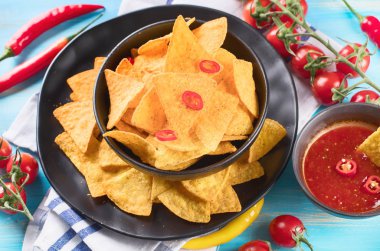 Meksika Nacho. Mısır cipsi. 