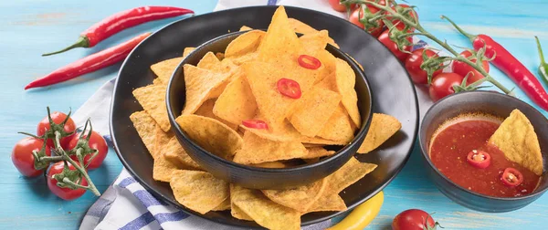 Mexican Nachos Corn Chips — Stock Photo, Image