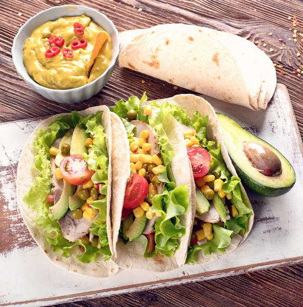 Auténticos Tacos Mexicanos —  Fotos de Stock