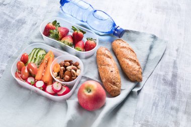 Okul sağlıklı beslenme çantası