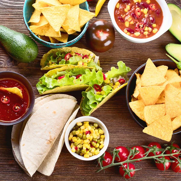 Mexikói hagyományos ételek — Stock Fotó
