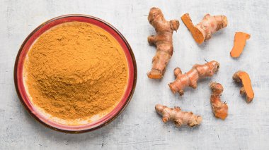 Zerdeçal (curcuma). Hint oryantal baharat