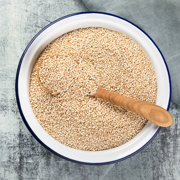 Sementes Quinoa Branca Superalimento — Fotografia de Stock