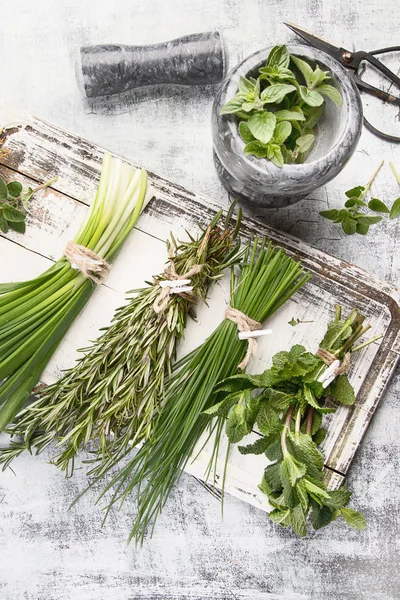 Fresh Garden Herbs View — Stock Photo, Image