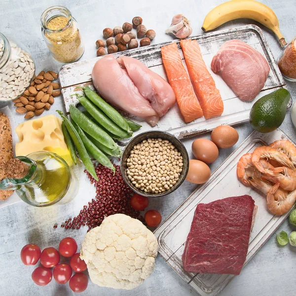 Ausgewogene Ernährung Gesundes Ernährungskonzept — Stockfoto