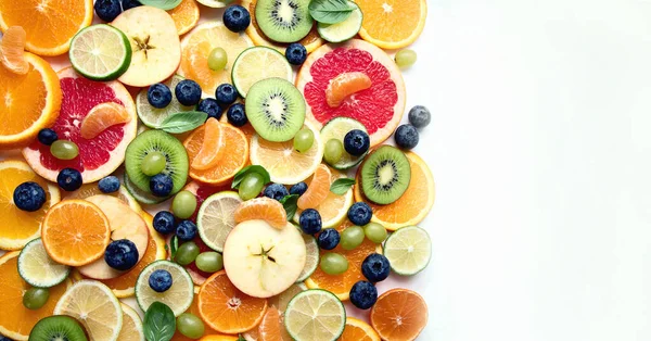 Vers fruit kleurrijke achtergrond — Stockfoto