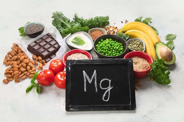 Livsmedel som innehåller magnesium — Stockfoto