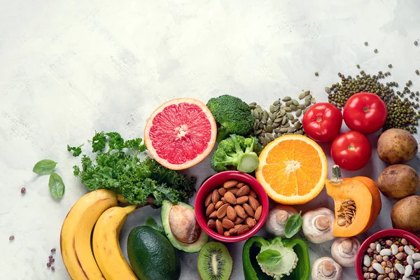 Alimentos saludables ricos en potasio —  Fotos de Stock