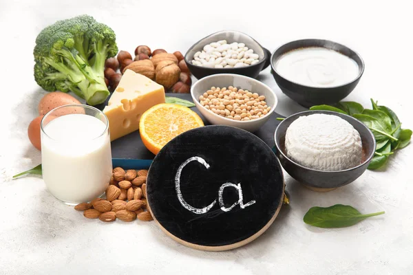 Foods High in Calcium — ストック写真