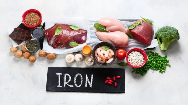 Alimenti ricchi di ferro — Foto Stock