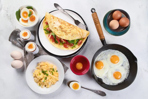 Gekookte Eierschalen Als Ontbijt Traditionele Manieren Een Koken — Stockfoto