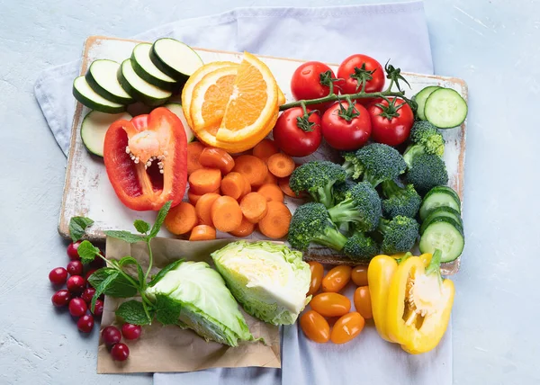 Alimenti Sani Glicemici Bassi Dieta Diabetica Cibo Con Cibi Ricchi — Foto Stock