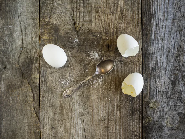 egg shells from eaten boiled eggs