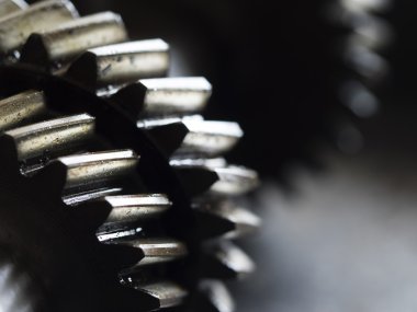 dişli tekerler yakın çekim