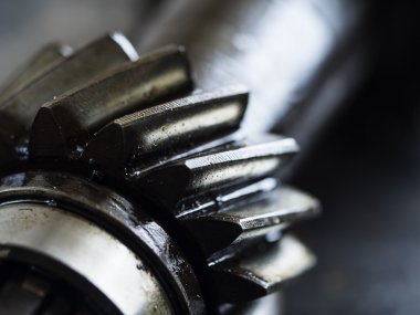 dişli tekerler yakın çekim