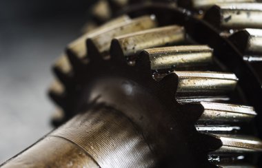 dişli tekerler yakın çekim