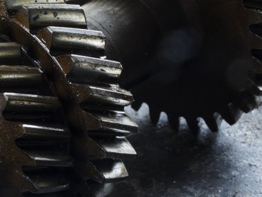 dişli tekerler yakın çekim