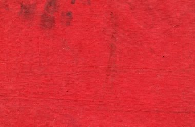 Kırmızı bir kumaş 