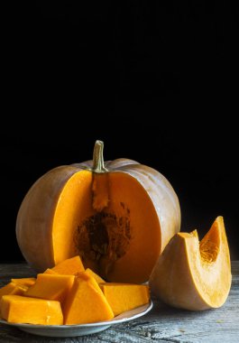 Ahşap yüzey üzerinde kabak