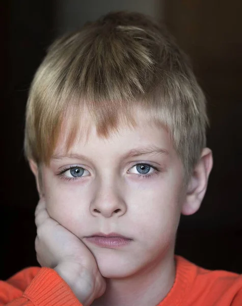動揺の白人少年 — ストック写真