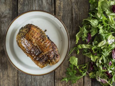 Vintage plaka rulo köfte 