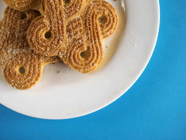 Пшеничне печиво в тарілці — стокове фото