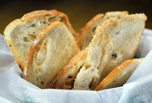 Beyaz ekmek dilimi — Stok fotoğraf