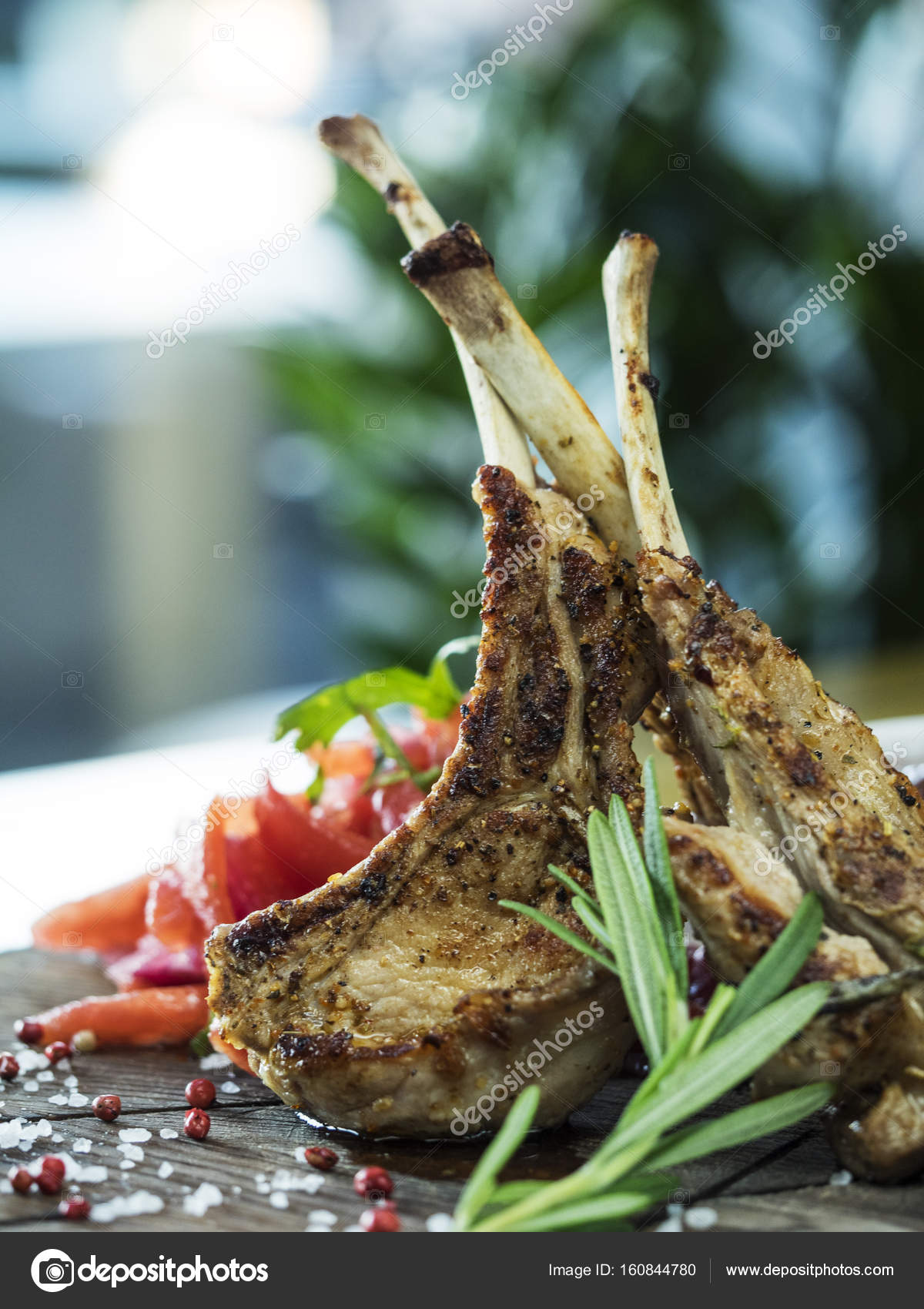 Lamb rib roast Stock Photo by ©igorgolovniov 160844780
