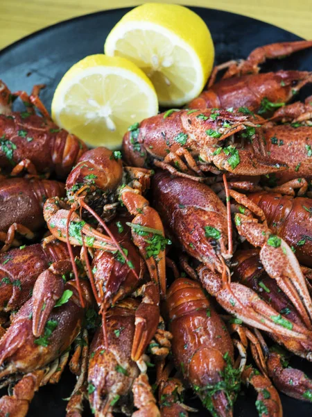 Fine boiled crayfishes — Stock Photo, Image