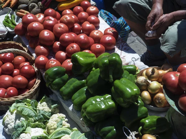 En el mercado de los agricultores — Foto de Stock