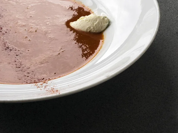 Sopa de tomate orgânico — Fotografia de Stock