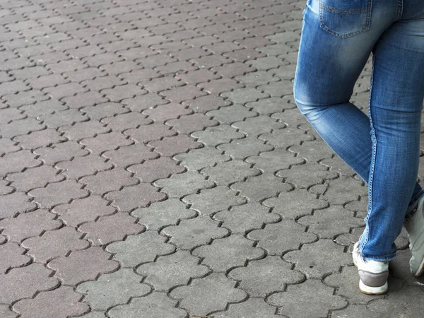 Culo de mujer en jeans — Foto de Stock