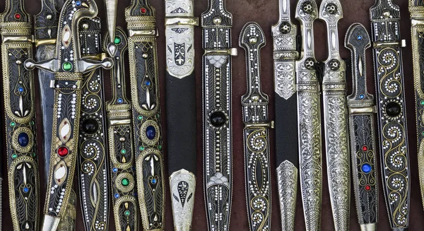 Traditional Georgian daggers — Stock Photo, Image