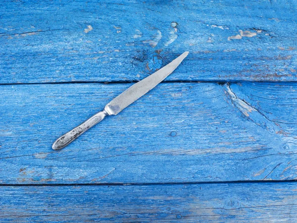 Old sharpened table knife — Stock Photo, Image