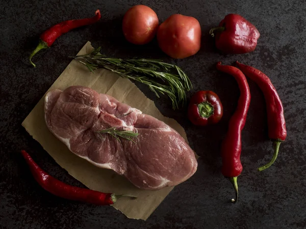 Carne crua de porco — Fotografia de Stock