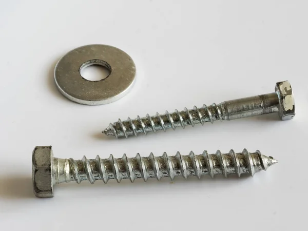 Bolt with washer — Stock Photo, Image