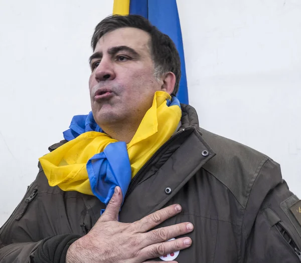 Aktivisten freigelassen verhaftet Michail Saakaschwili — Stockfoto