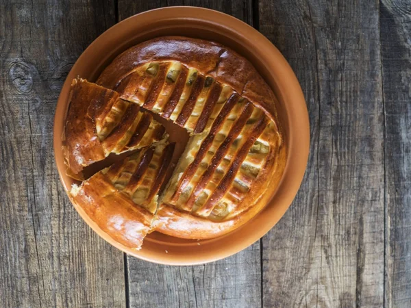 Torta di mele fatta in casa — Foto Stock