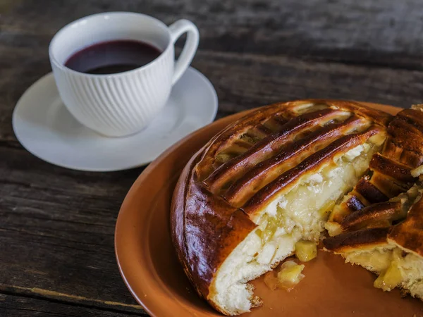 Torta de maçã caseira — Fotografia de Stock