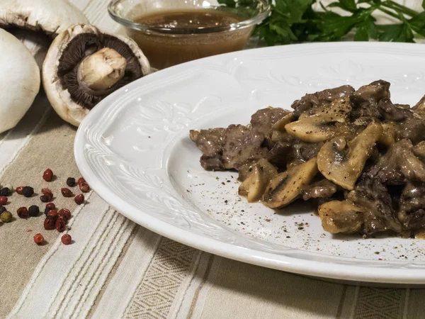 Veal in Swiss style, — Stock Photo, Image