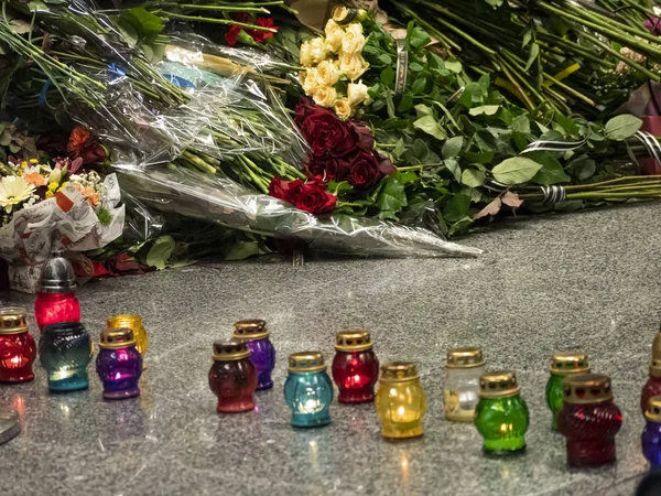 Canto memorial do aeroporto de Borispyl, Ucrânia — Fotografia de Stock